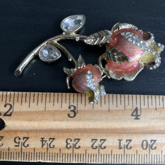 Napier Rose Bud Brooch - Picture 4 of 6